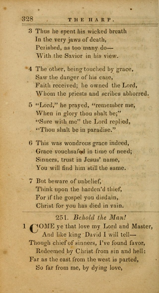 The Harp: being a collection of hymns and spiritual songs, adapted to all purposes of social and religious worship page 328