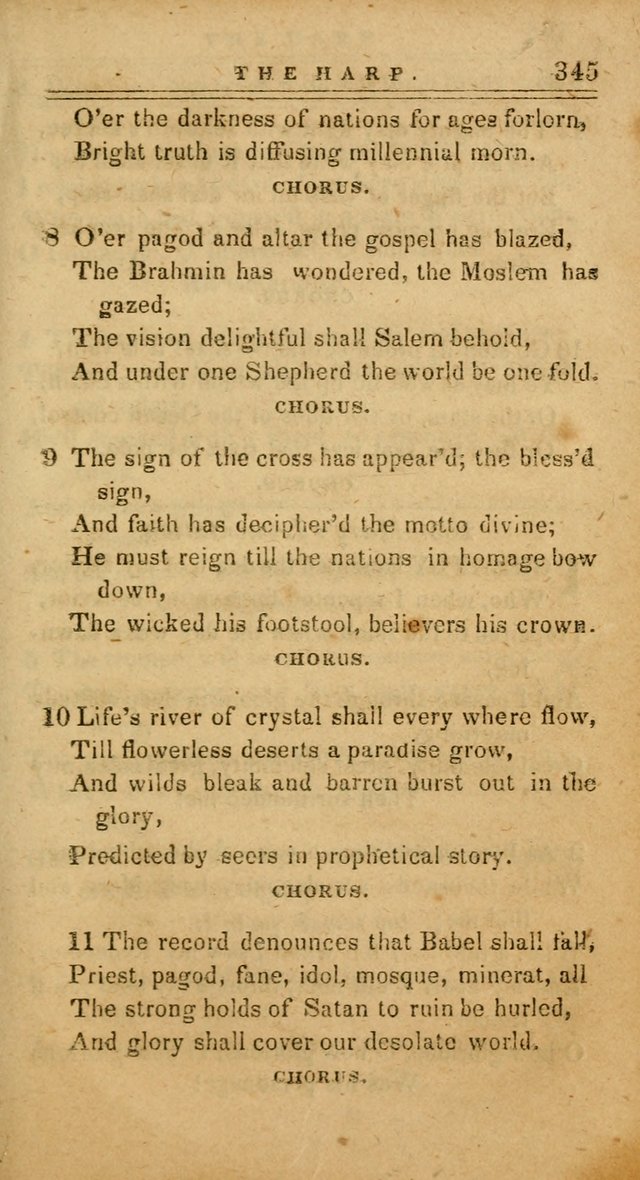 The Harp: being a collection of hymns and spiritual songs, adapted to all purposes of social and religious worship page 345