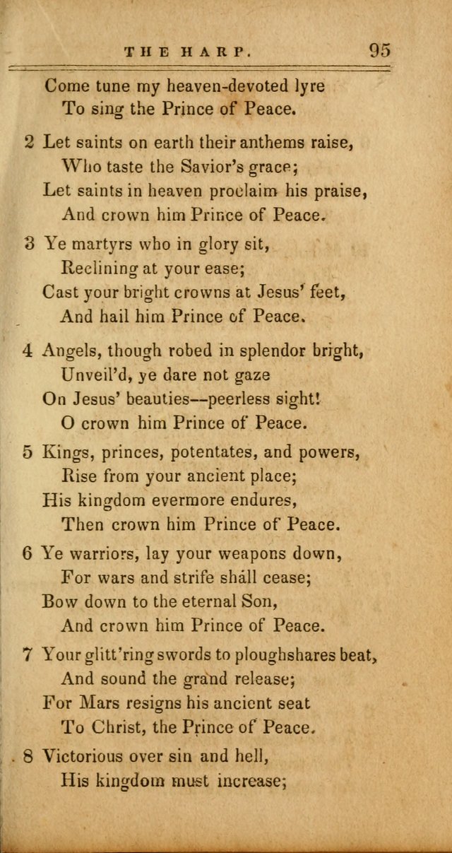 The Harp: being a collection of hymns and spiritual songs, adapted to all purposes of social and religious worship page 95