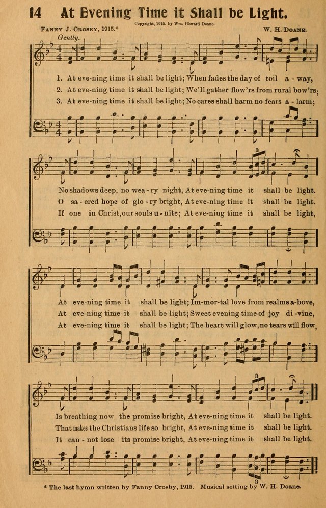 Hymns of Blessing for the Living Church: the best of the old and the latest of the new, suited to the church and home, the Sunday school, the brotherhoods, the young peoples