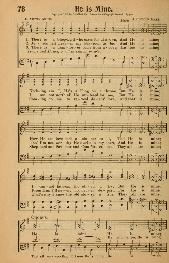 Hymns of Blessing for the Living Church: the best of the old and the latest of the new, suited to the church and home, the Sunday school, the brotherhoods, the young peoples