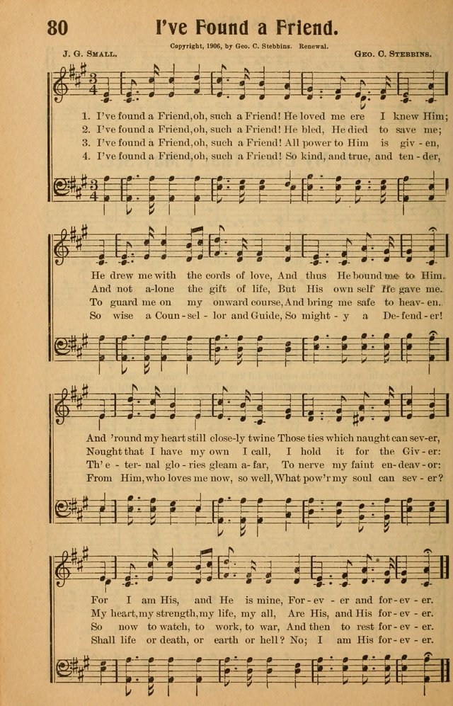 Hymns of Blessing for the Living Church: the best of the old and the latest of the new, suited to the church and home, the Sunday school, the brotherhoods, the young peoples