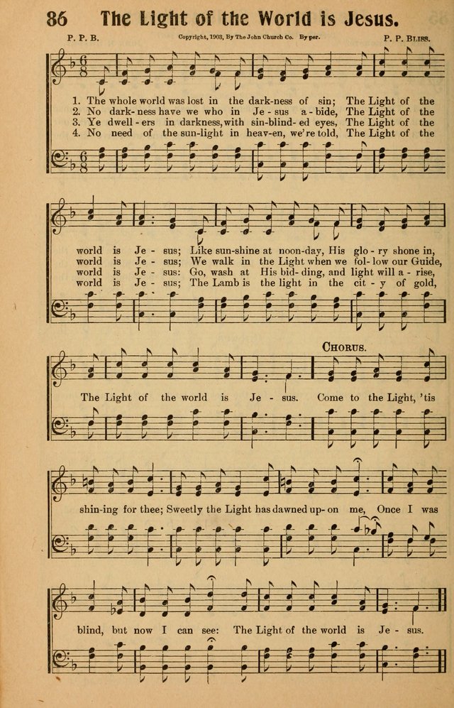 Hymns of Blessing for the Living Church: the best of the old and the latest of the new, suited to the church and home, the Sunday school, the brotherhoods, the young peoples