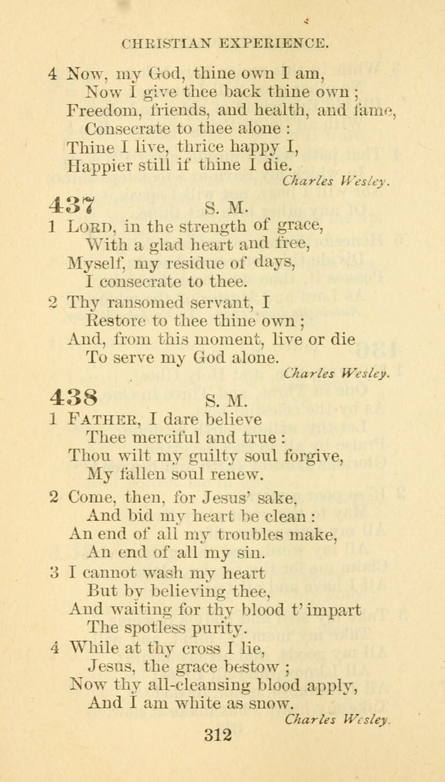 Hymn Book of the Methodist Episcopal Church, South page 319