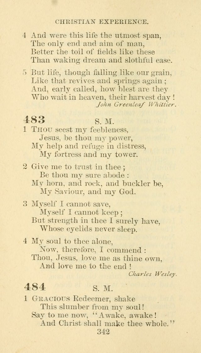 Hymn Book of the Methodist Episcopal Church, South page 349