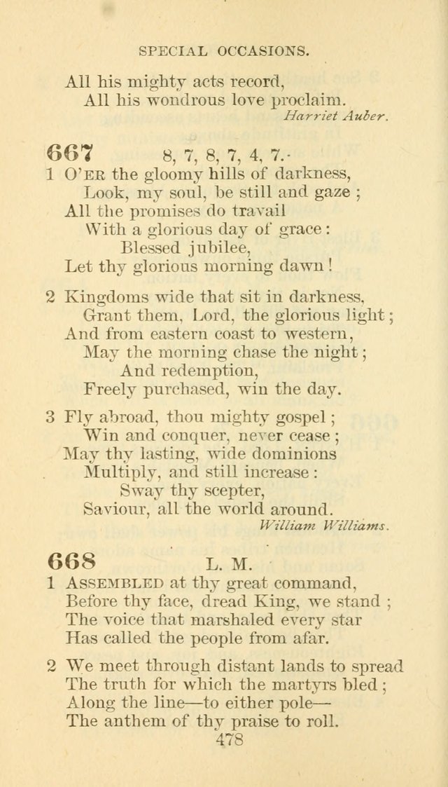 Hymn Book of the Methodist Episcopal Church, South page 485