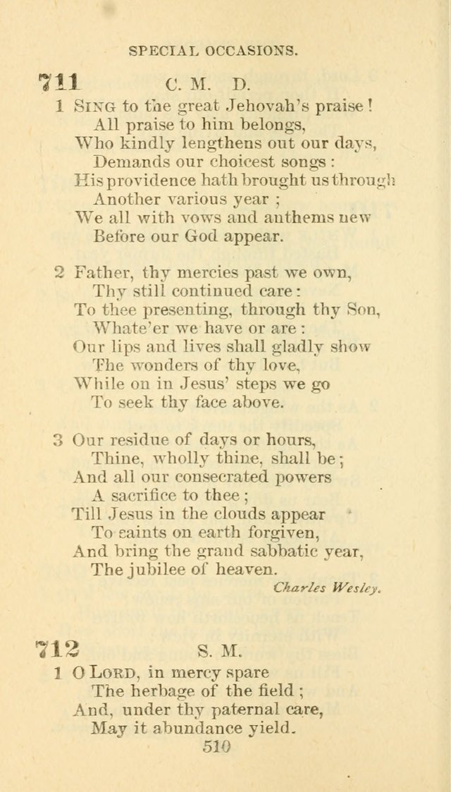 Hymn Book of the Methodist Episcopal Church, South page 517