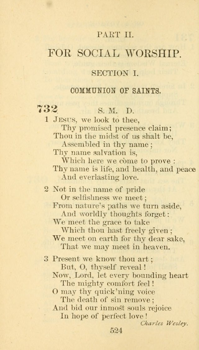 Hymn Book of the Methodist Episcopal Church, South page 531