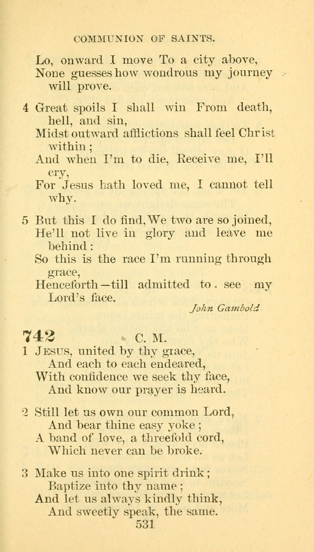 Hymn Book of the Methodist Episcopal Church, South page 538