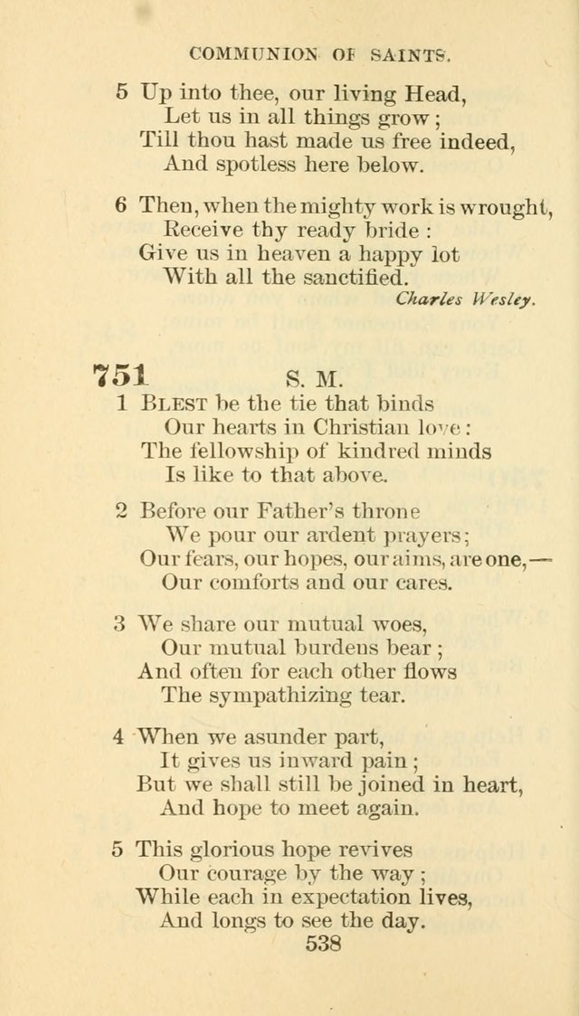 Hymn Book of the Methodist Episcopal Church, South page 545