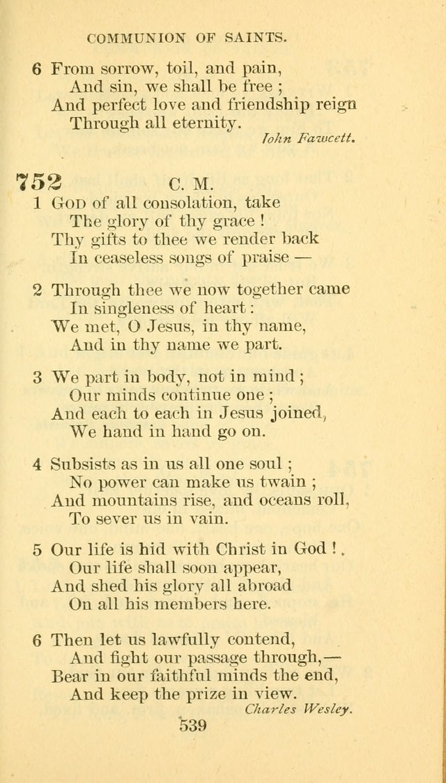 Hymn Book of the Methodist Episcopal Church, South page 546