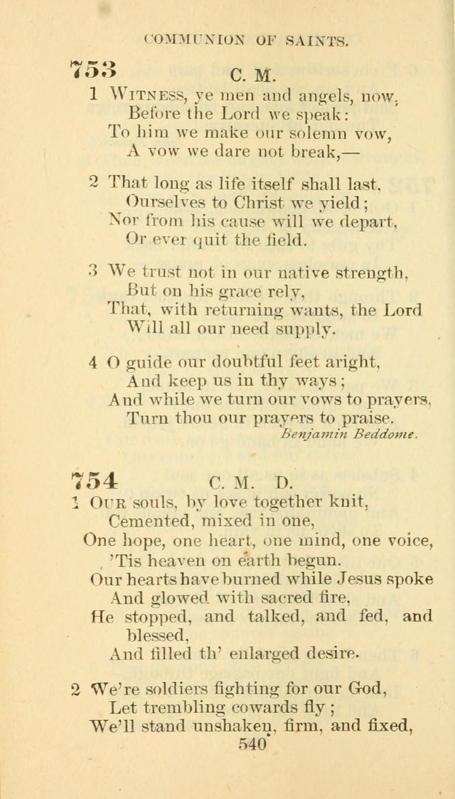 Hymn Book of the Methodist Episcopal Church, South page 547