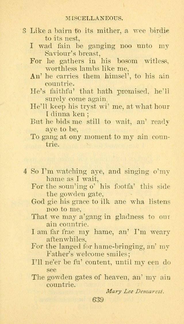 Hymn Book of the Methodist Episcopal Church, South page 646