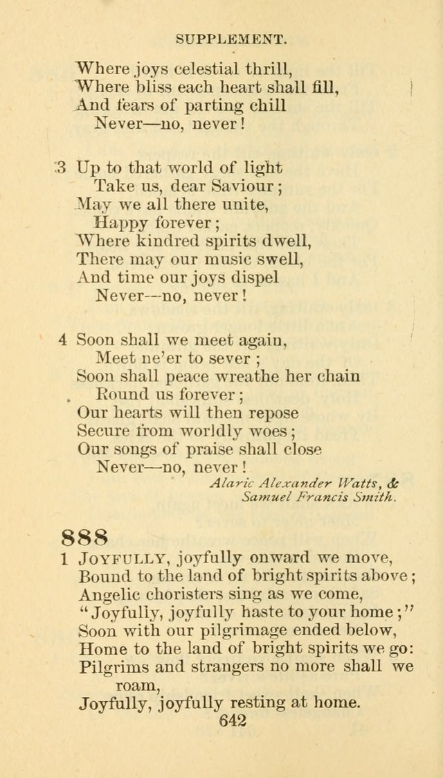 Hymn Book of the Methodist Episcopal Church, South page 649