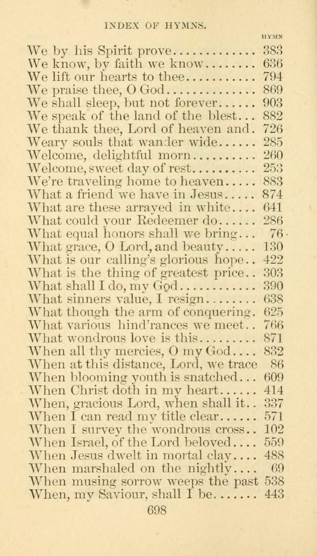 Hymn Book of the Methodist Episcopal Church, South page 705