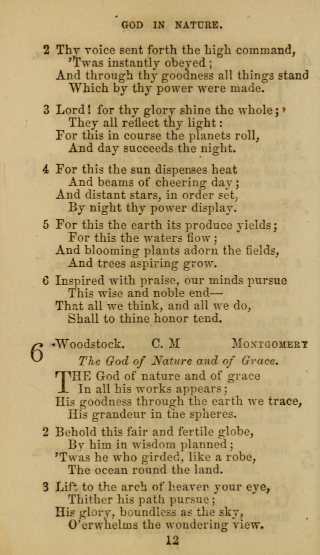 Hymn Book of the Methodist Protestant Church. (11th ed.) page 12