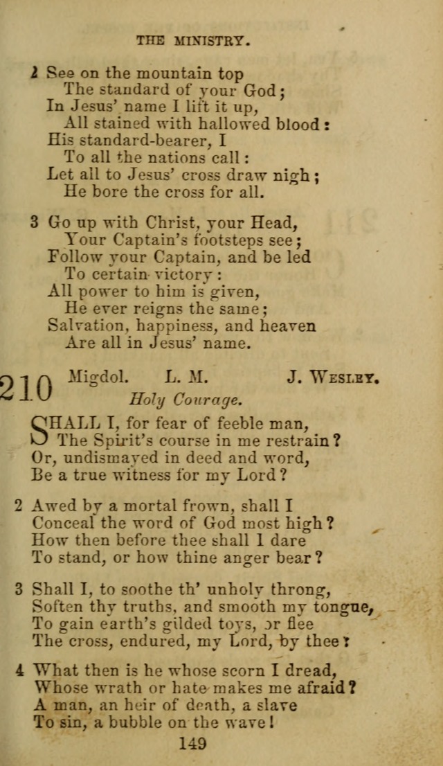 Hymn Book of the Methodist Protestant Church. (11th ed.) page 151