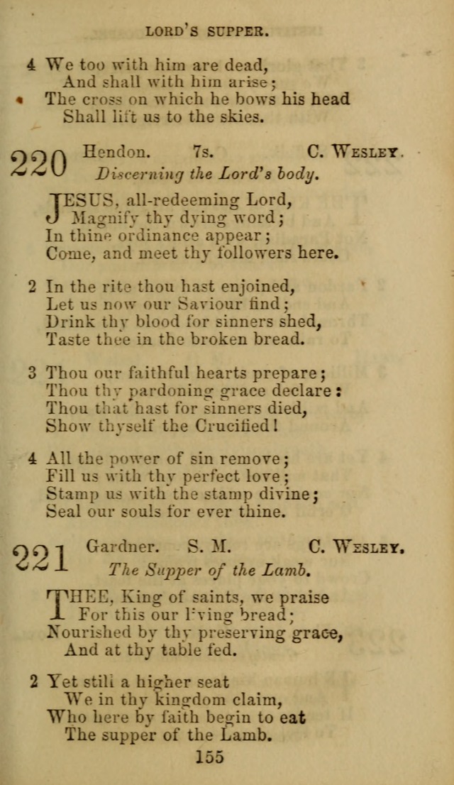 Hymn Book of the Methodist Protestant Church. (11th ed.) page 157