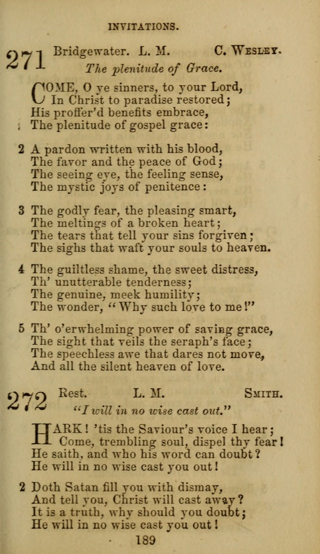 Hymn Book of the Methodist Protestant Church. (11th ed.) page 191