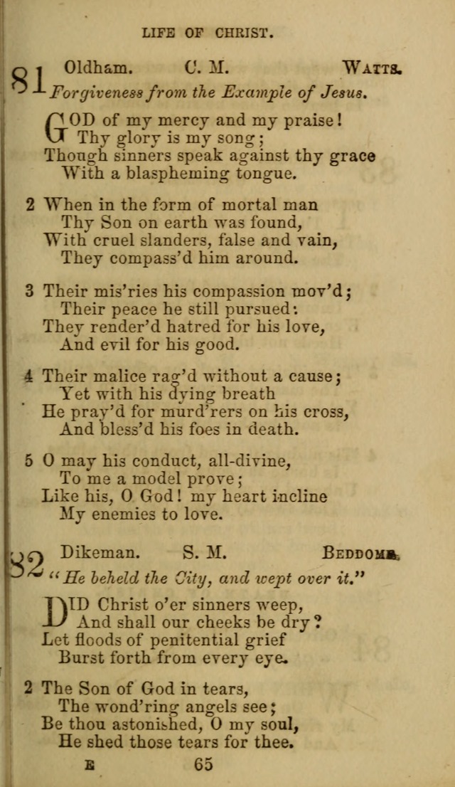 Hymn Book of the Methodist Protestant Church. (11th ed.) page 67