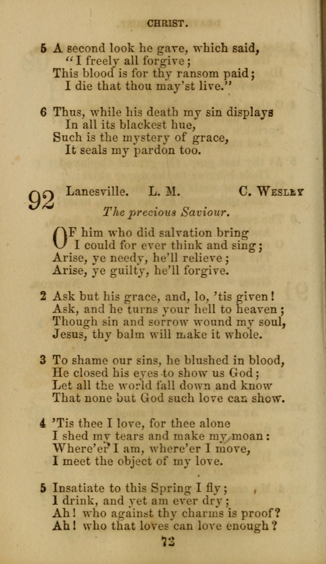 Hymn Book of the Methodist Protestant Church. (11th ed.) page 74