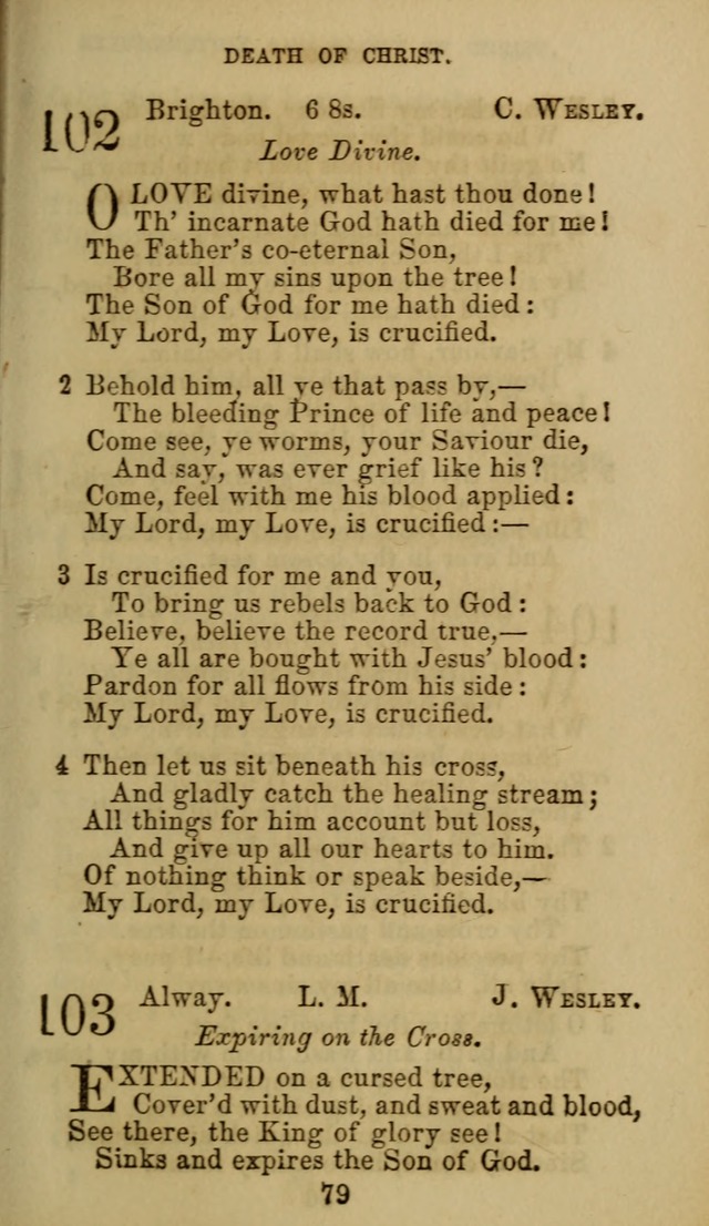 Hymn Book of the Methodist Protestant Church. (11th ed.) page 81