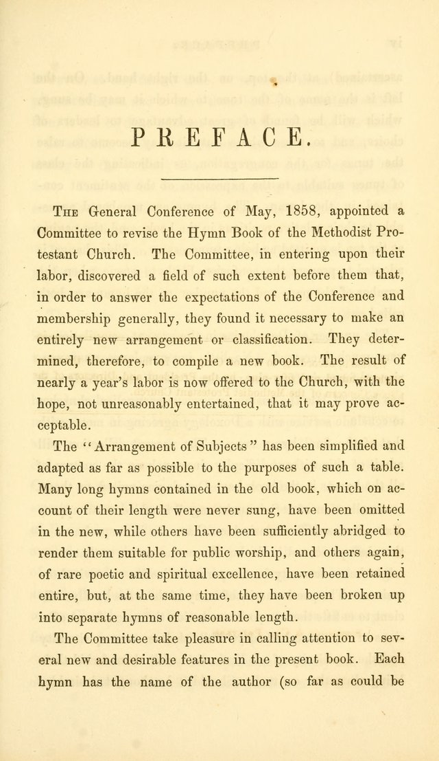 Hymn Book of the Methodist Protestant Church page 10