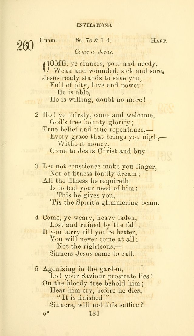 Hymn Book of the Methodist Protestant Church page 188