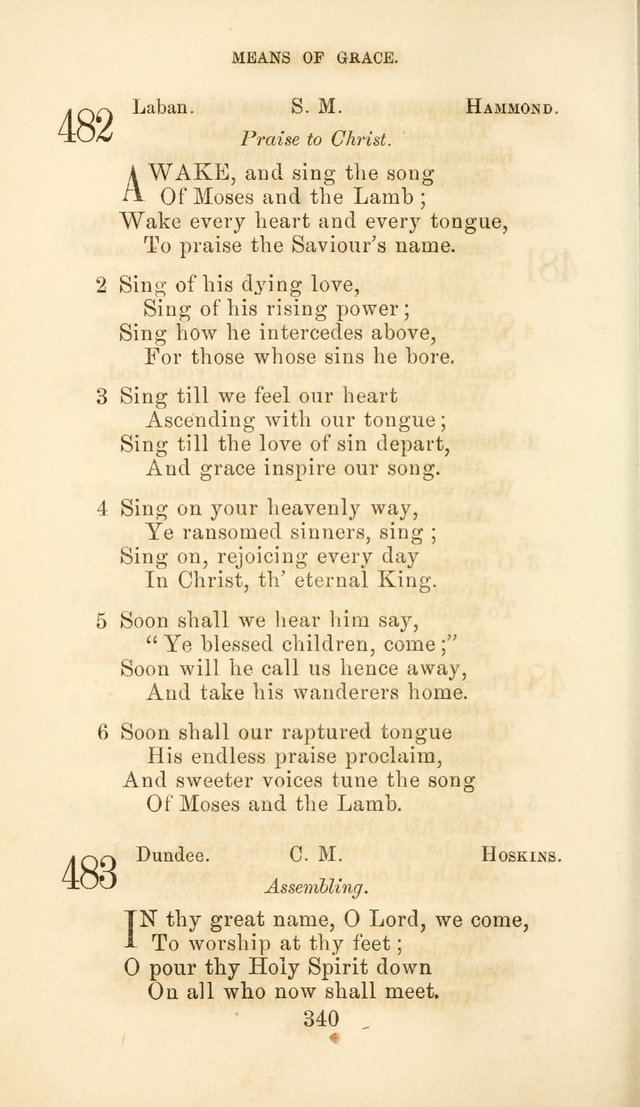 Hymn Book of the Methodist Protestant Church page 347