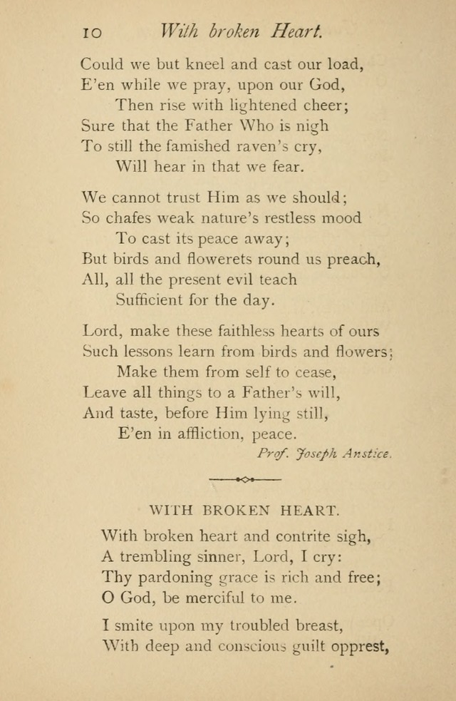 A Handy Book of Old and Familiar Hymns page 10