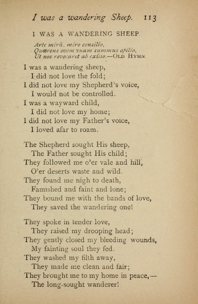 A Handy Book of Old and Familiar Hymns page 113