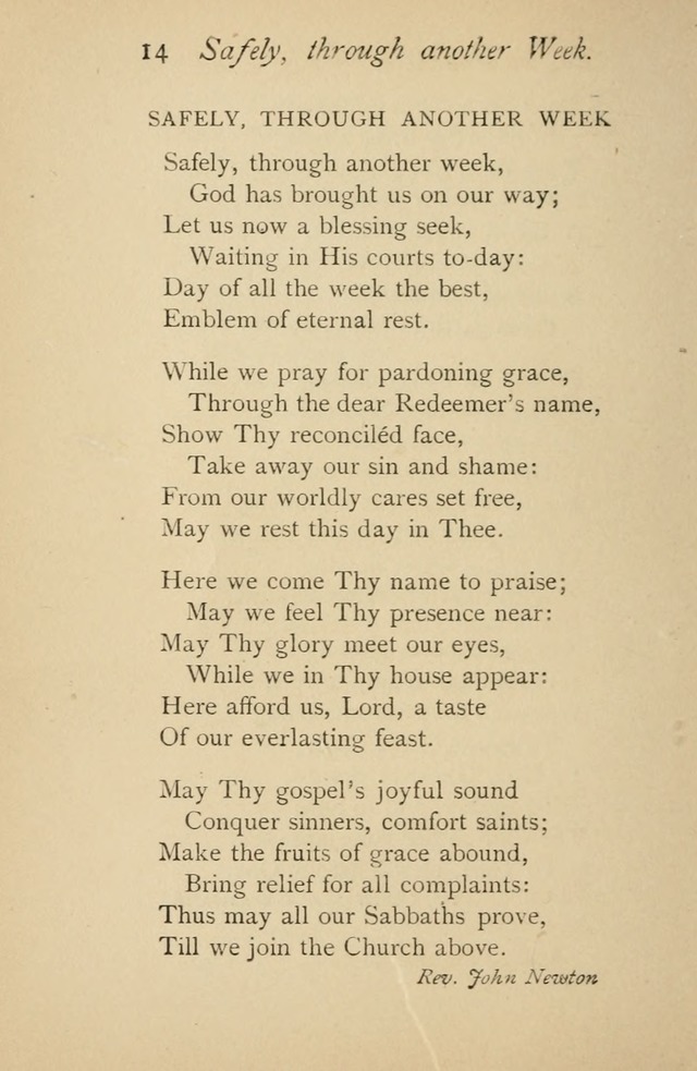 A Handy Book of Old and Familiar Hymns page 14