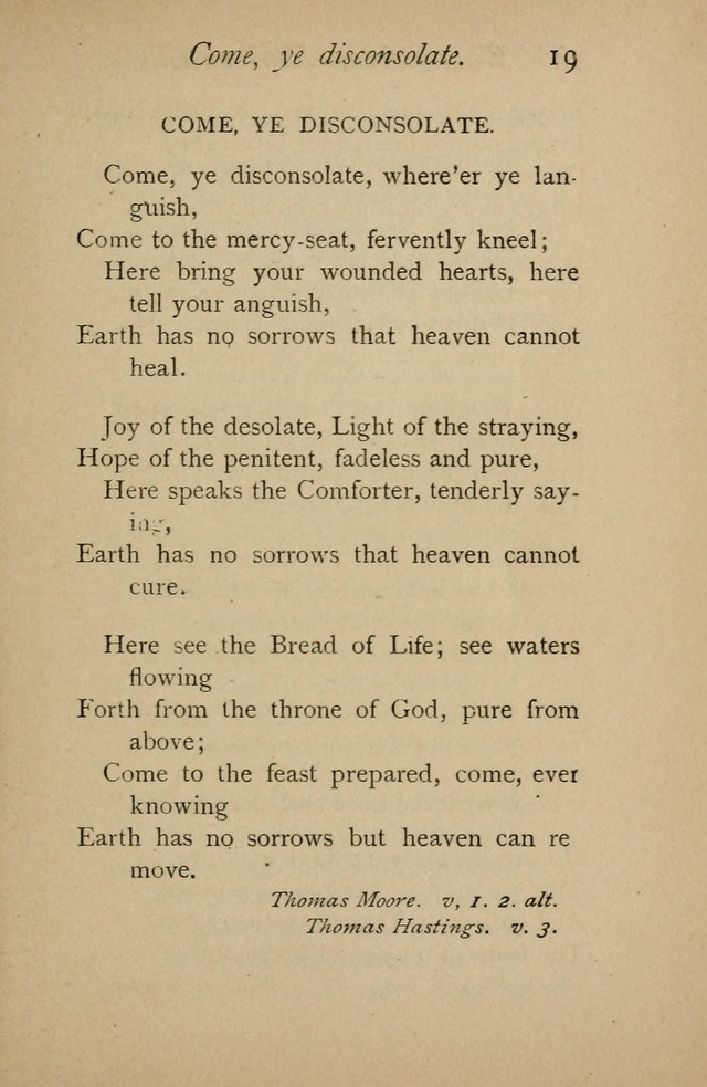 A Handy Book of Old and Familiar Hymns page 19