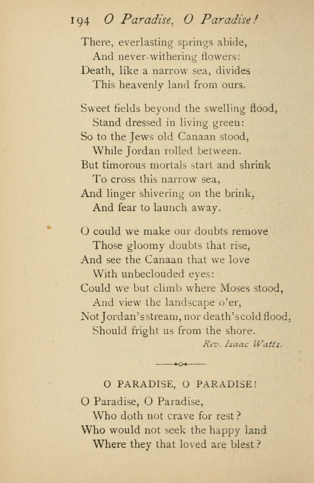 A Handy Book of Old and Familiar Hymns page 194