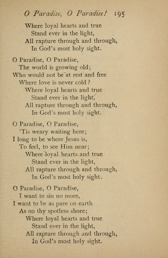 A Handy Book of Old and Familiar Hymns page 195