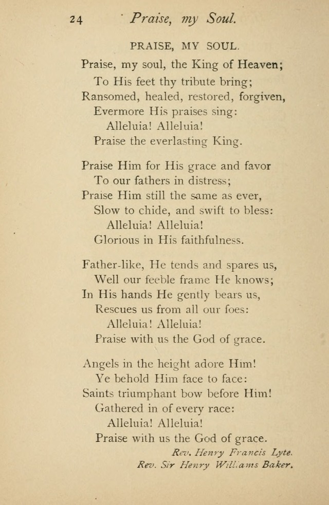 A Handy Book of Old and Familiar Hymns page 24