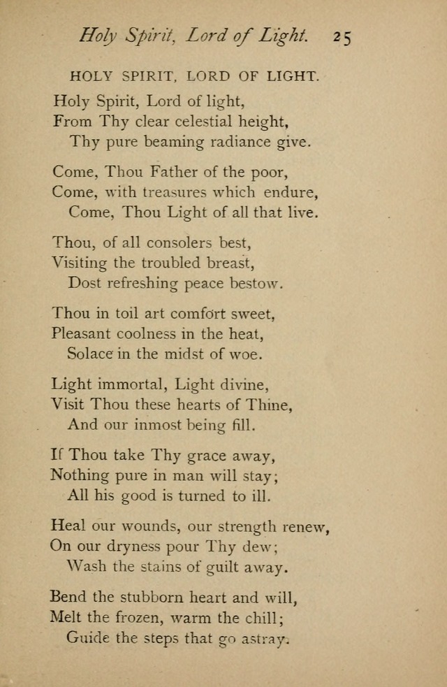 A Handy Book of Old and Familiar Hymns page 25