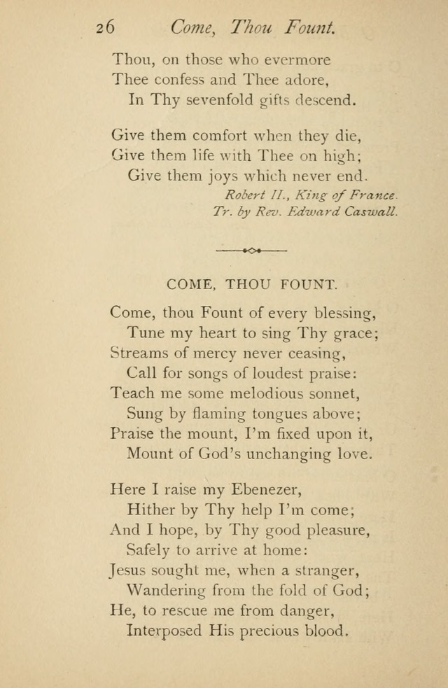 A Handy Book of Old and Familiar Hymns page 26