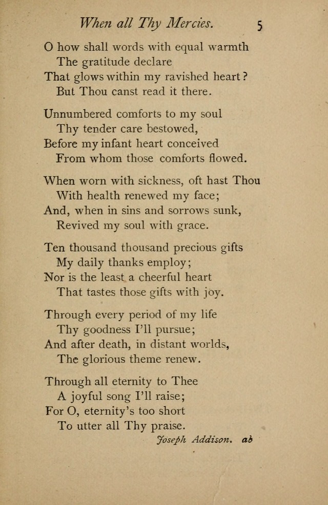 A Handy Book of Old and Familiar Hymns page 5