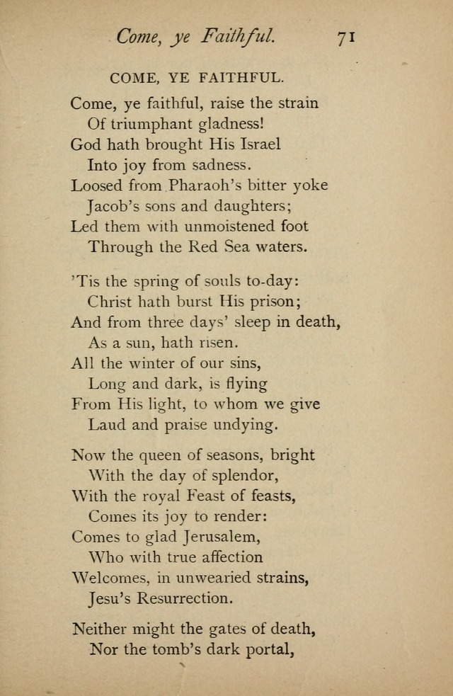 A Handy Book of Old and Familiar Hymns page 71