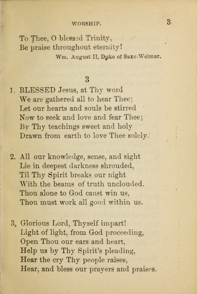 Hymn Book: for the use of Evangelical Lutheran schools and congregations page 7