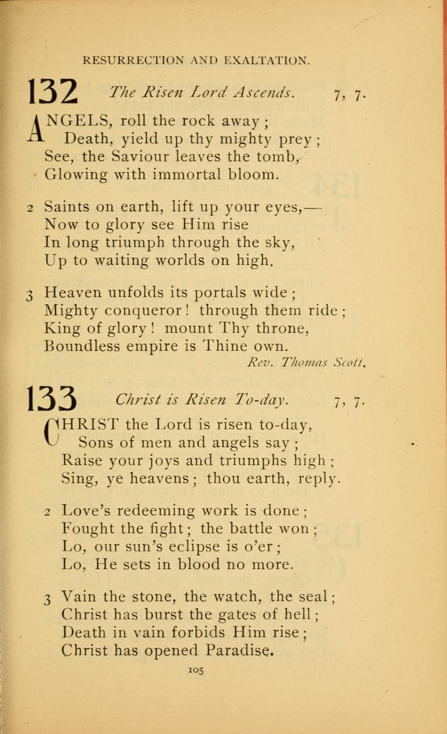 Hymn Book of the United Evangelical Church page 105