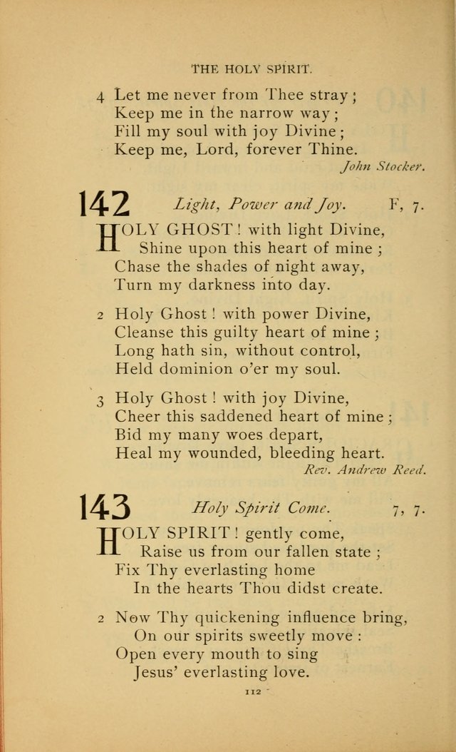 Hymn Book of the United Evangelical Church page 112