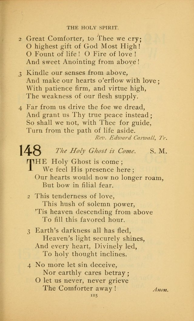 Hymn Book of the United Evangelical Church page 115