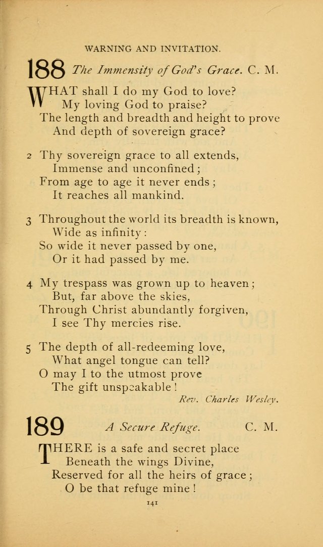 Hymn Book of the United Evangelical Church page 141