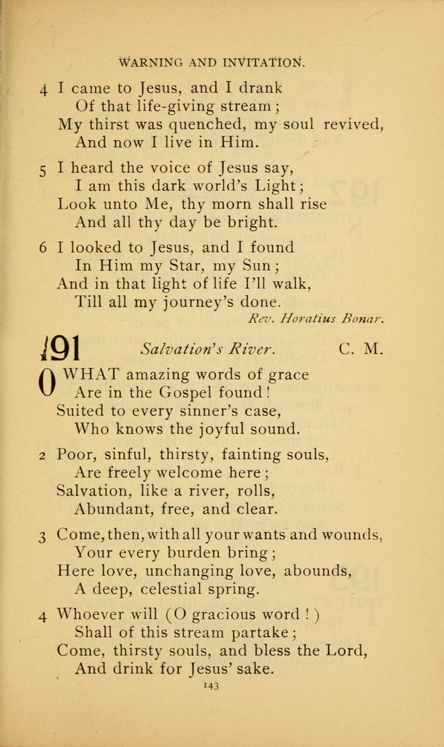 Hymn Book of the United Evangelical Church page 143