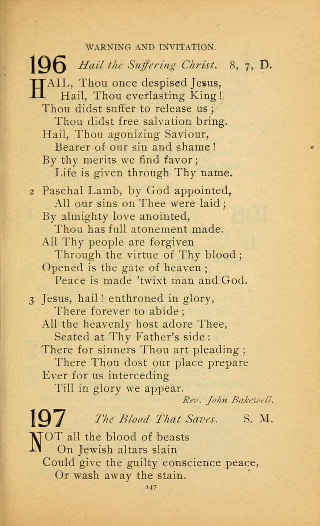 Hymn Book of the United Evangelical Church page 147