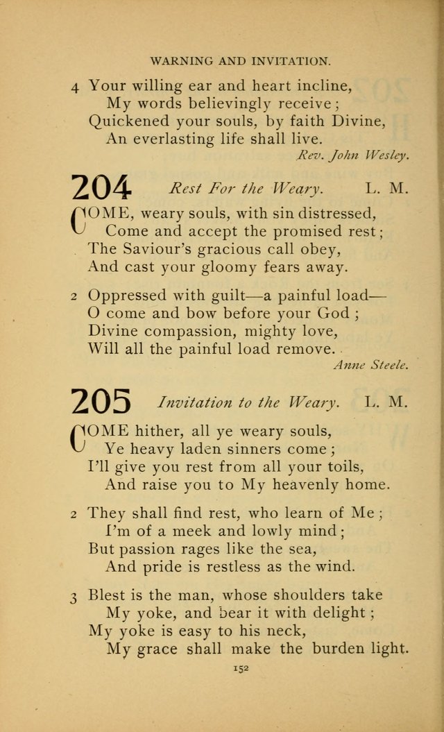 Hymn Book of the United Evangelical Church page 152