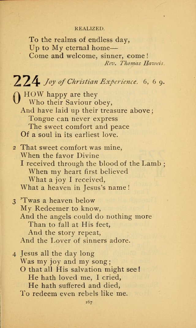 Hymn Book of the United Evangelical Church page 167