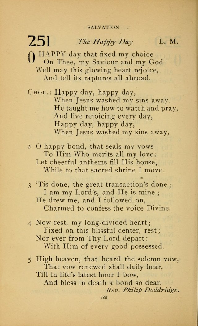 Hymn Book of the United Evangelical Church page 188